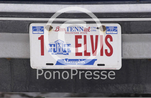 Licence plate Elvis